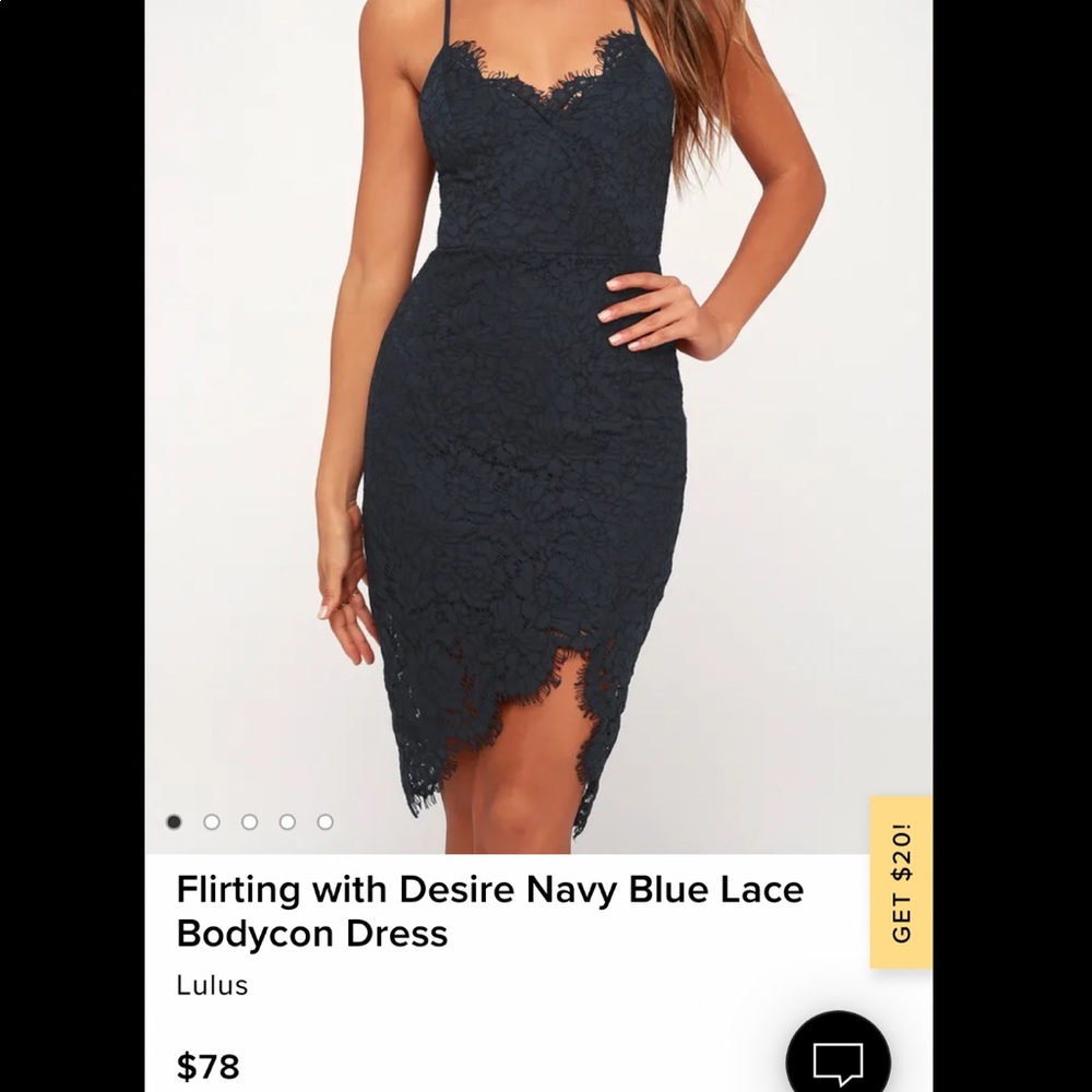Navy blue Lulu’s lace dress